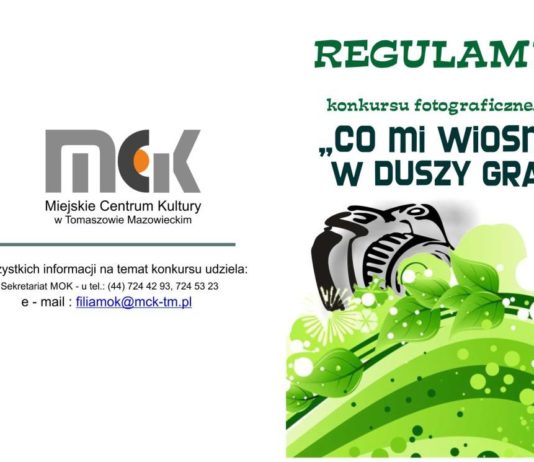 „Co mi wiosną w duszy gra?” – konkurs fotograficzny