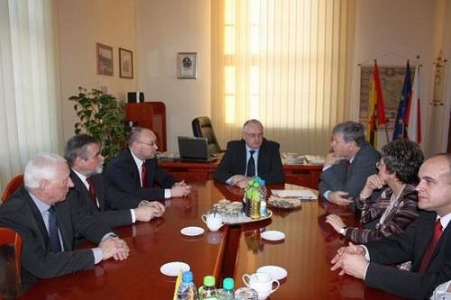 Wizyta Jerzego Szmajdzińskiego w Tomaszowie