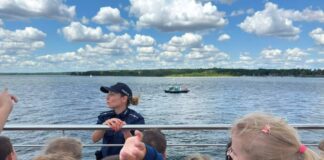 Spotkanie przedszkolaków z Policjantami z Sezonowej Komórki Wodnej
