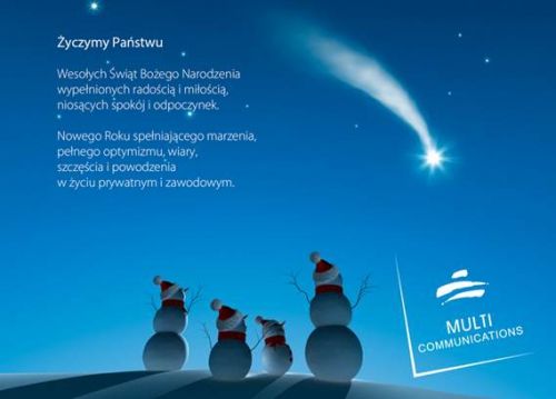 Wesołych Świąt życzy Multi Communications!