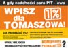 IX edycja kampanii społecznej „A gdy nadchodzi pora PIT-owa, wpisz 1% dla Tomaszowa”
