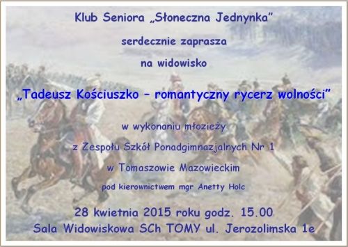 Tadeusz Kościuszko – romantyczny rycerz wolności