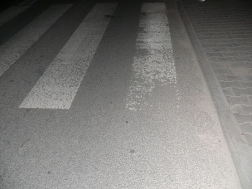 Kolizja drogowa przy przejściu dla pieszych