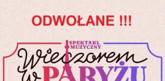 Spektakl „Wieczorem w Paryżu” Odwołany!