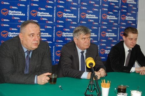 Spotkanie z Marszałkiem Województwa Łódzkiego Witoldem Stępniem w Starostwie Powiatowym