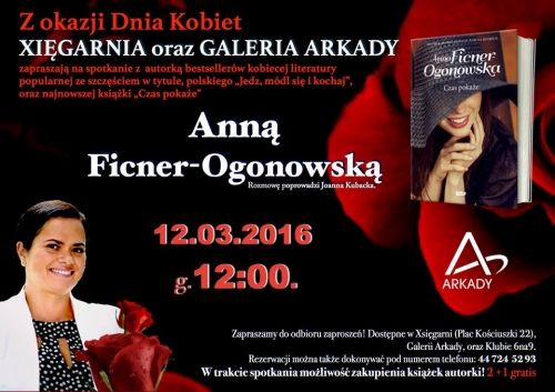 Spotkanie autorskie z Anną Ficner – Ogonowską