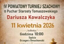 IV Powiatowy Turniej Szachowy o Puchar Starosty Powiatu Tomaszowskiego