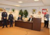 Funkcjonariusze KPP Tomaszów Maz. odebrali podziękowania z rąk Starosty Tomaszowskiego