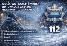 Reakcja świadka uratowała 44-latka przed wychłodzeniem