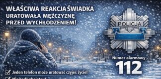 Reakcja świadka uratowała 44-latka przed wychłodzeniem