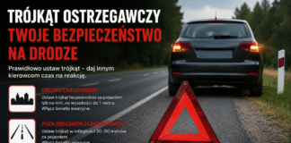 Policja apeluje: trójkąt ostrzegawczy – niewielki element, który może uratować życie