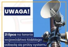 21 lipca odbędą się próby systemu alarmowego