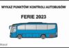 Wykaz punktów kontroli autobusów