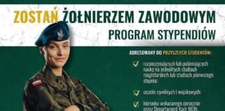 Stypendia dla kandydatów na żołnierzy zawodowych – edycja 2026/27